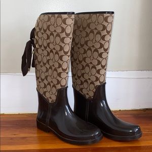 Coach rain boots!
